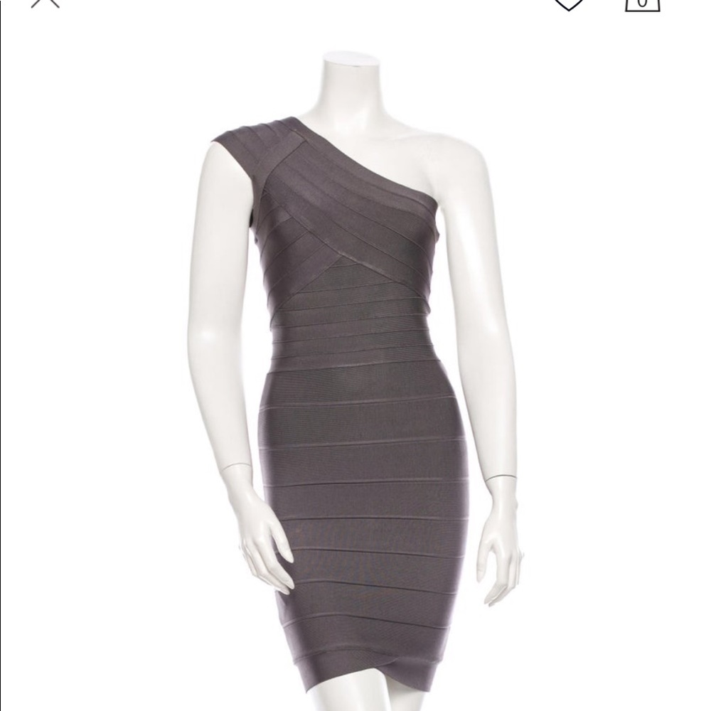 Herve Leger “Jessamine” dress in grey shadow - Picture 6 of 8